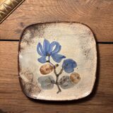 Square ceramic plate – signed Gustave Reynaud (Atelier Ratte)