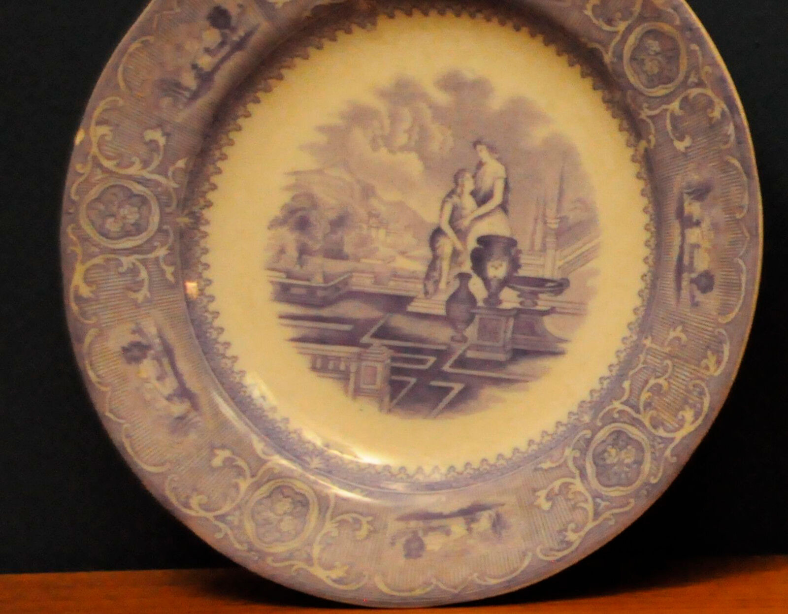 Plates Gustafsberg Porslin AB. Carrara series 1880