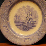Plates Gustafsberg Porslin AB. Carrara series 1880