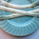 Art deco blue asparagus dabbling Lunéville