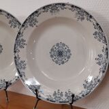 4 hollow iron earthenware plates, Mignon model, H & Cie