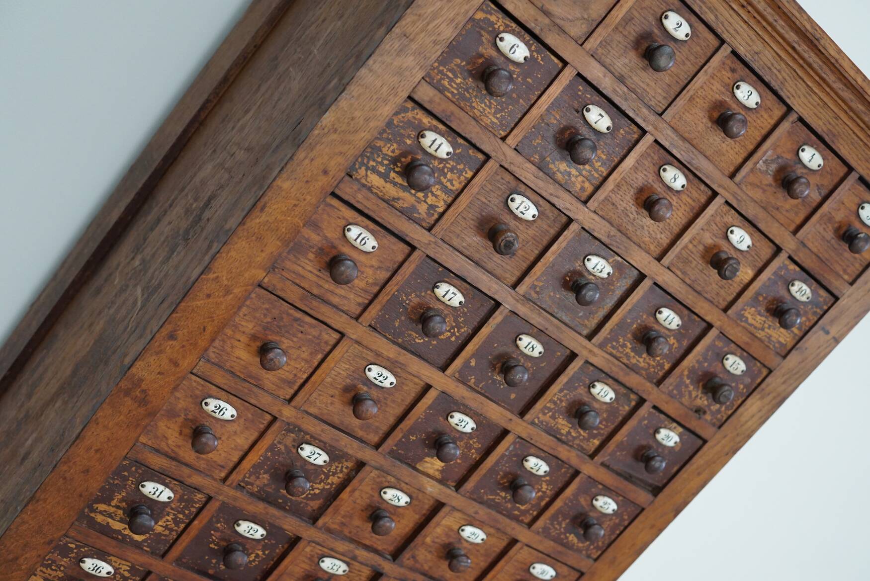 Jeweller's / Watchmaker's Cabinet in French Oak, Early 20th Century