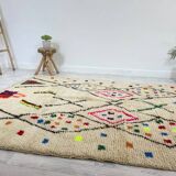 Handmade wool berber rug 260 x160 cm