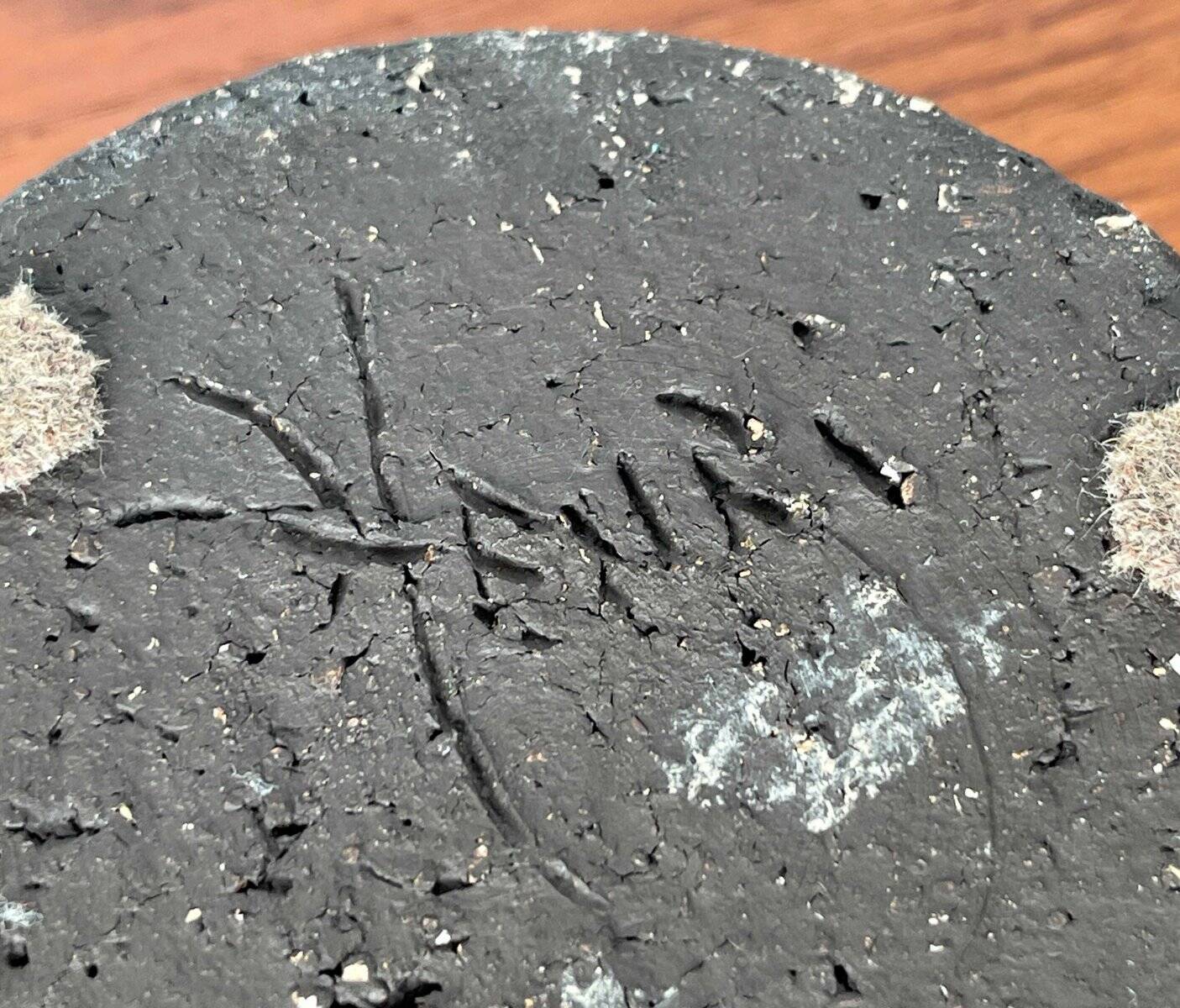 Mid-century modern pottery candlestick by Else and Henry Nielsen for Henri Keramik, 1960s.