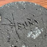 Mid-century modern pottery candlestick by Else and Henry Nielsen for Henri Keramik, 1960s.