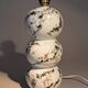 Fine porcelain lamp painted and gilded with fine gold. Laure Selignac, Paris.