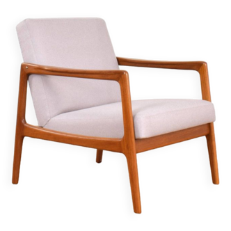 Mid-Century Swedish Teak Lounge Chair by Alf Svensson for Dux, 1960s.