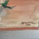 Painting without frame Oil on canvas Signed Ocadlik, Bouquet of lilacs