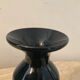 Duo of black opaline vases from the 60s and 70s