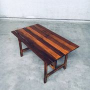 Patinated Wood Garden Table, 1970s