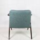 Bunny armchair in blue tweed by Józef Chierowski, 1970s