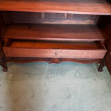 Carved walnut wardrobe – late 19th century Louis XV style