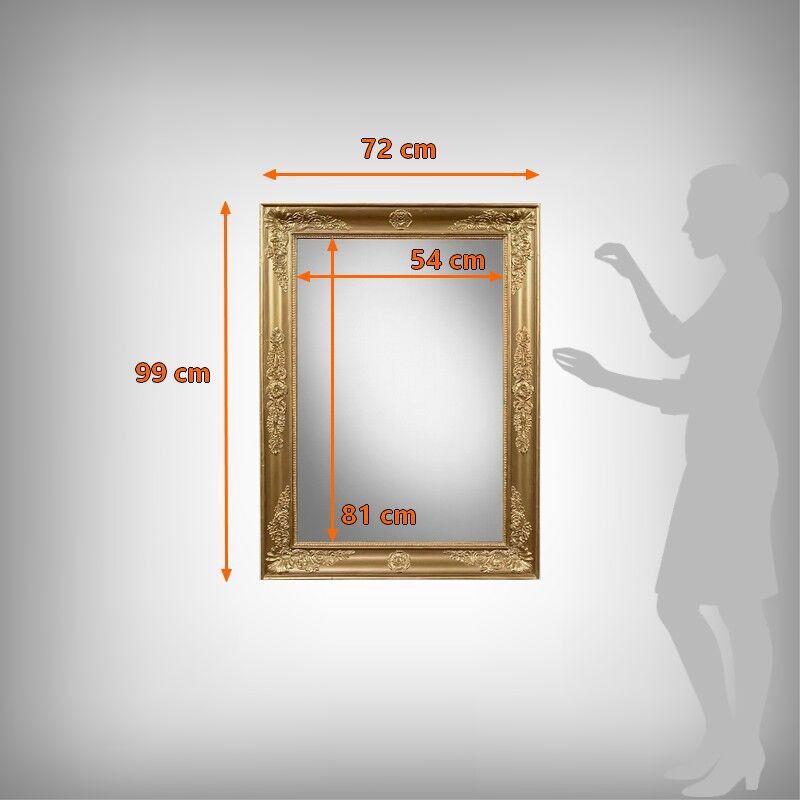 Important miroir en bois doré, style Restauration – Milieu XIXe
