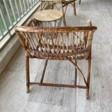 Vintage rattan armchairs