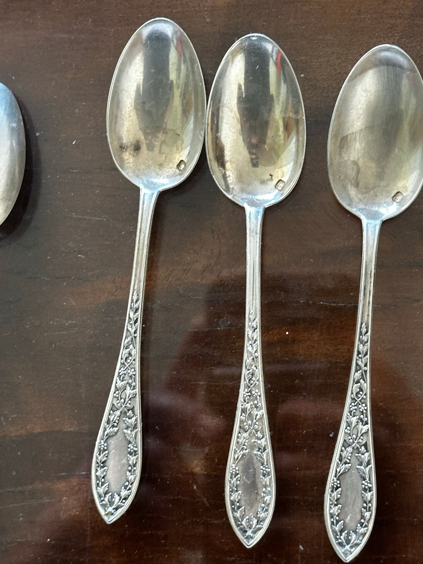 10 silver coffee or tea spoons - around 1900 - 17 g/spoon
