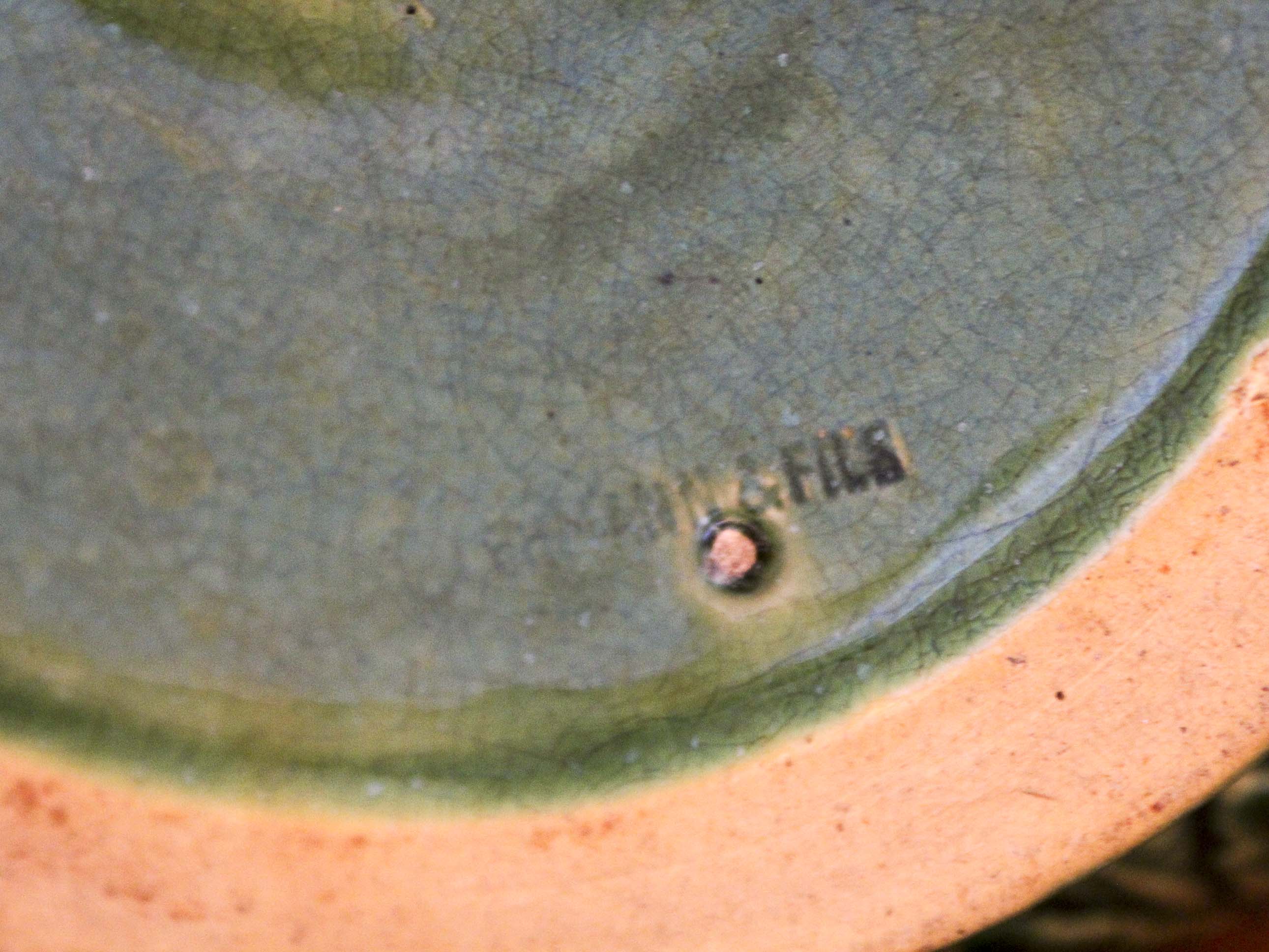 Ceramic pot cover Leon Lehmann et Fils