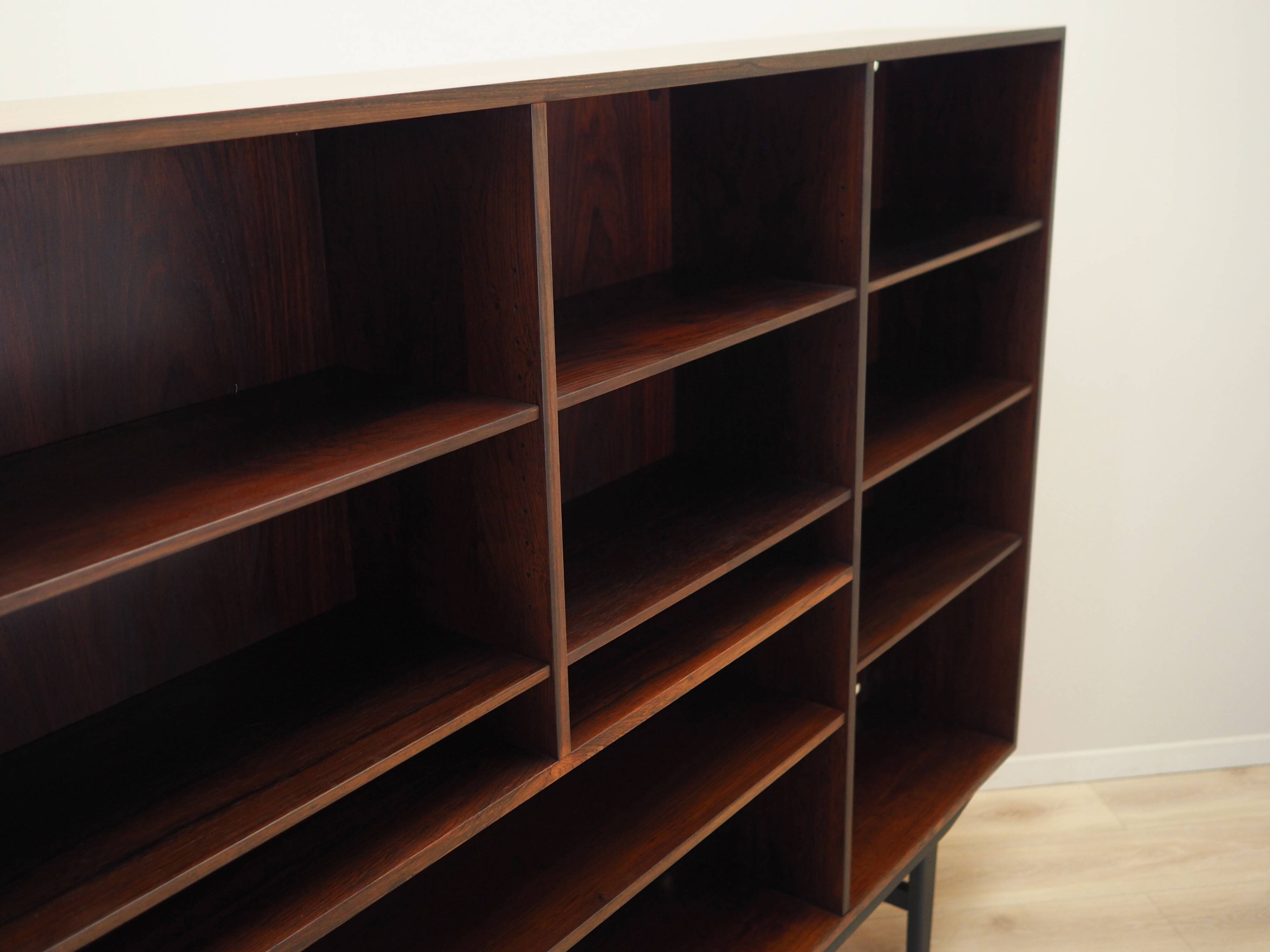 Mahogany bookcase, Danish design, 1970s, manufacturer: Omann Jun