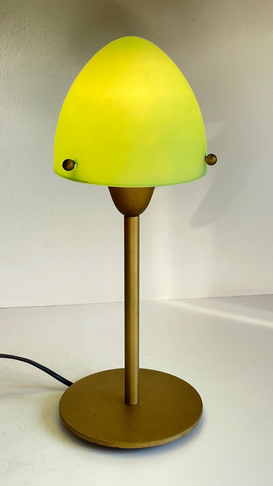Mushroom lamp sce opaline glass vintage