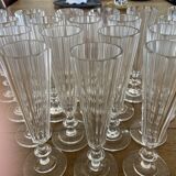 16 crystal champagne flutes