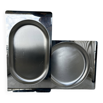 Set of stainless steel dishes by Guy Degrenne