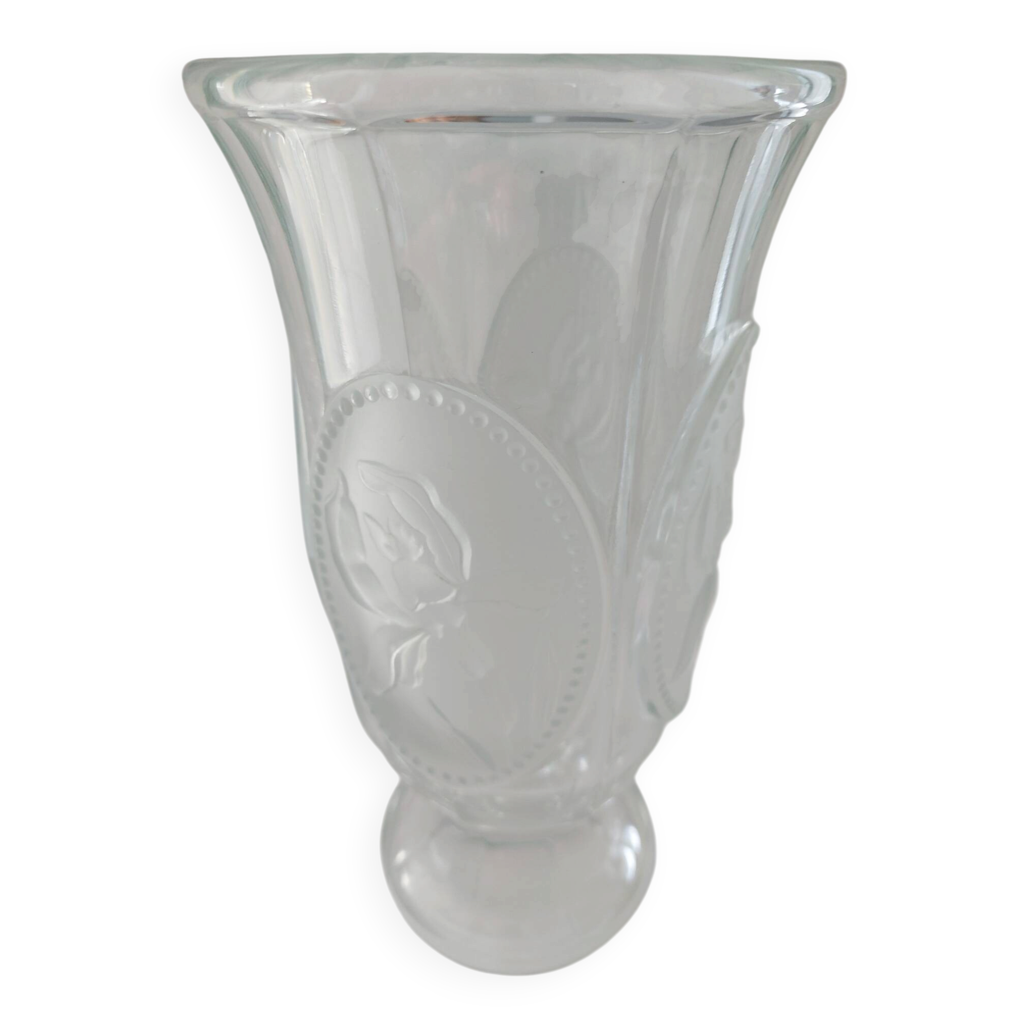 Vintage lead crystal vase from Bohemia