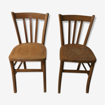 Pair of chairs 60s Bistro