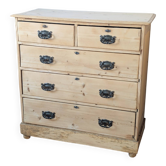 Commode anglaise ancienne, pin massif