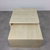 Travertine coffee table set, sofa tips