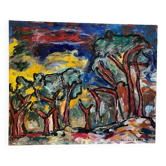 Signed forest landscape from 1968