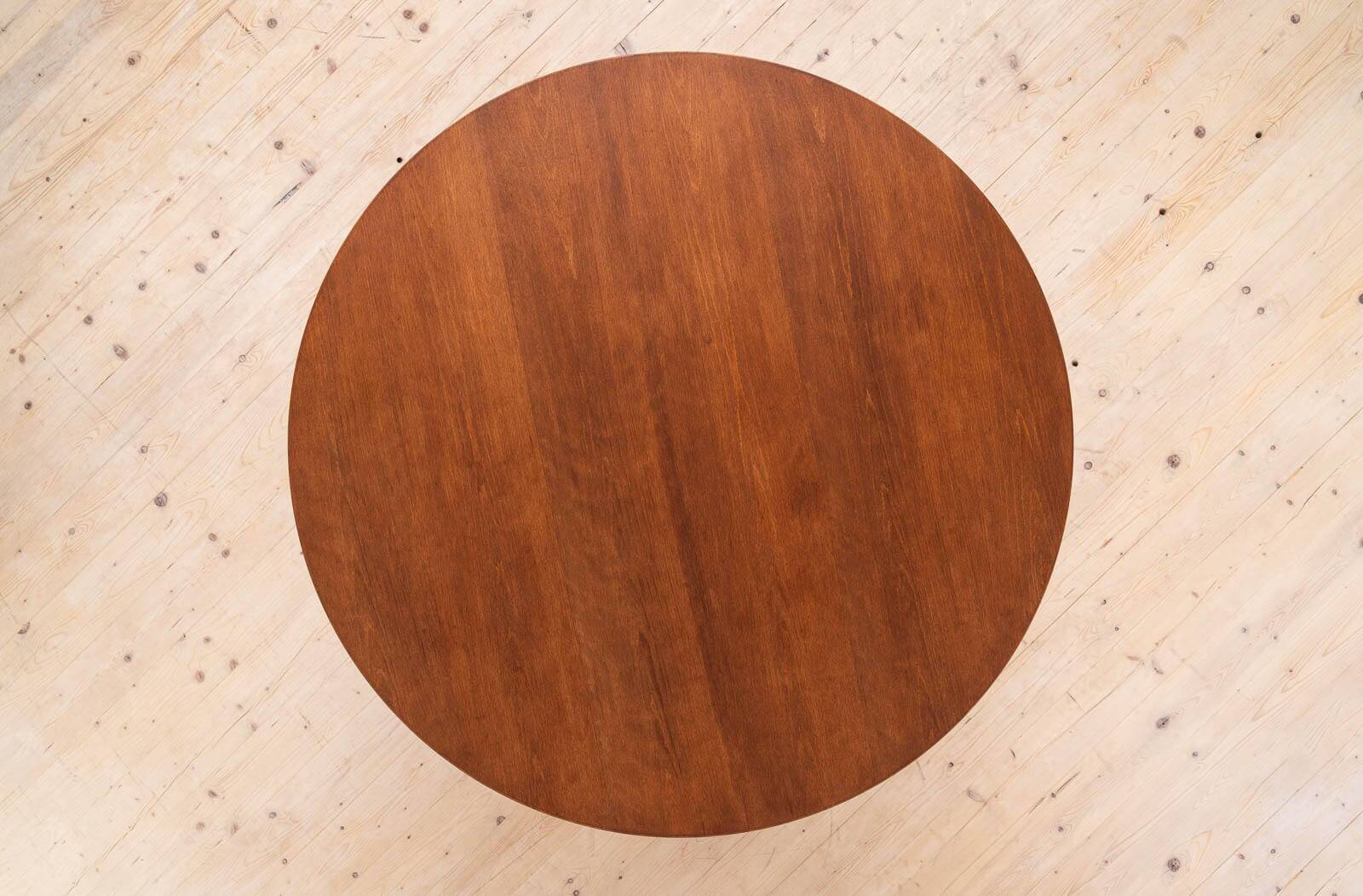 Mid Century Modern Round Dining Table, Czechoslovakia, Eero Saarinen Style