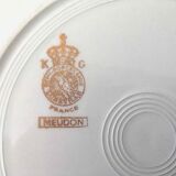 Set 12 plates fine earthenware Lunéville Meudon