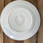 Earthenware plate with botanical decoration, Earthenware of Haute Provence