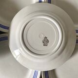 Flat earthenware plates from Luneville, 50s-60s