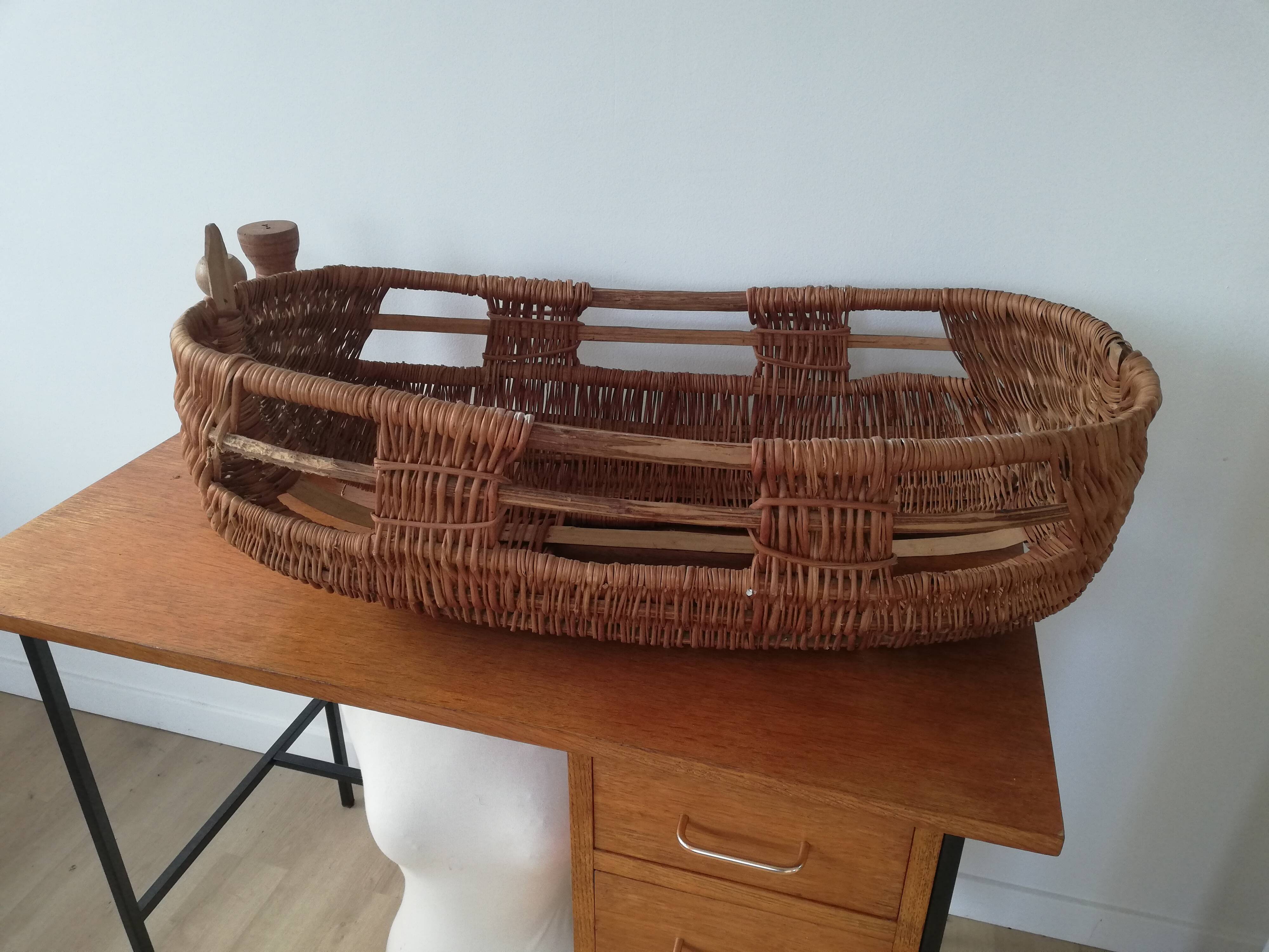 Old rattan sled