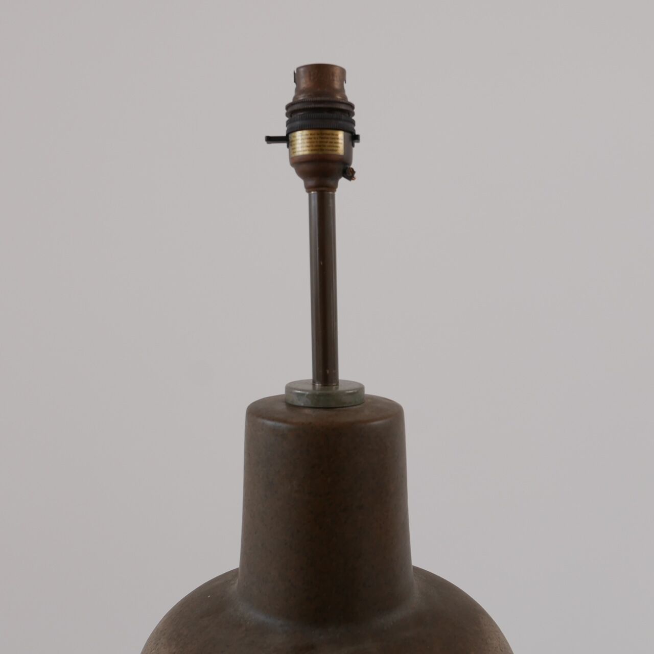 Mid-century ceramic 'gourd' english table lamp