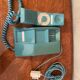 Vintage plastic wall phone blue 70s 80s