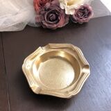 Retro golden brass ashtray
