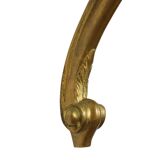 Gilded Rococo Style Mirror With Console Acanthus France
