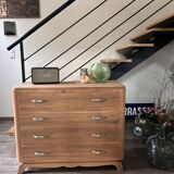 Solid walnut chest of drawers