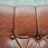 Vintage leather sofas, Italy, 70s, set of 2