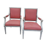 Paire de fauteuils style Louis XVI