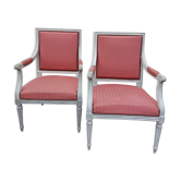 Paire de fauteuils style Louis XVI