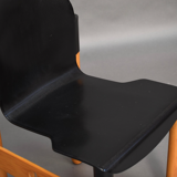 Chaise en plastique et bouleau par Gerd Lange pour Thonet années 70