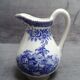 Pouring coffee maker and its milk pot in Luneville earthenware setting Excelsior - TB state - Vintage