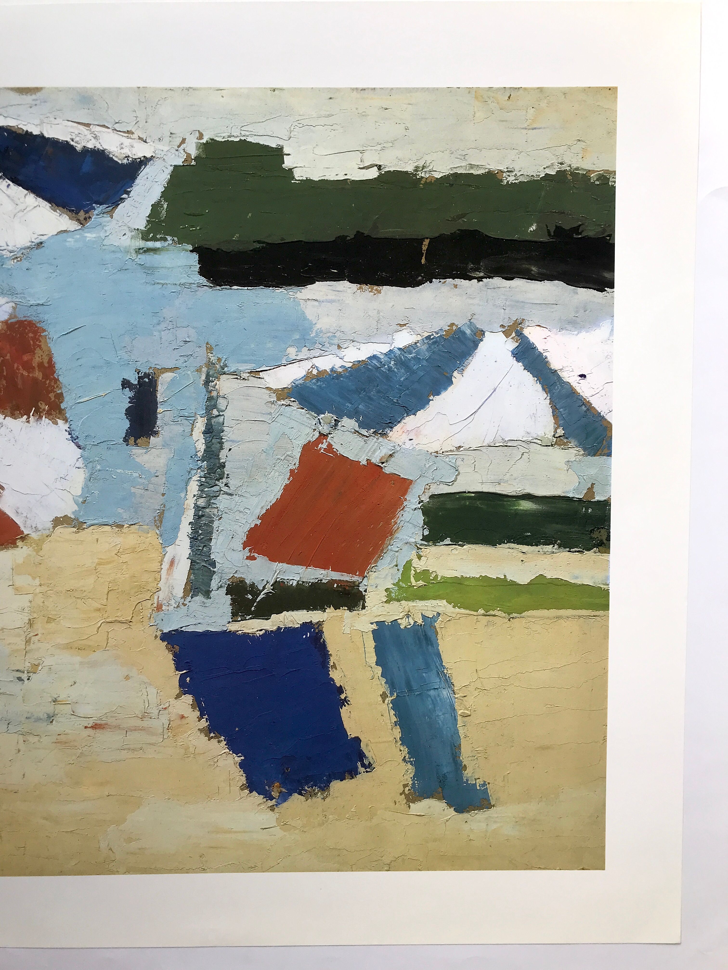 Poster Nicolas de Staël, Le Lavandou, character on the beach, 1991
