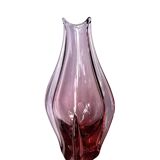 Glass vase, designed by M. Klinger, Železny Brod Sklo, Czechoslovakia, 1960s.