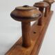 Rustic coat rack to attach to the wall, 4 patères, 52 cm
