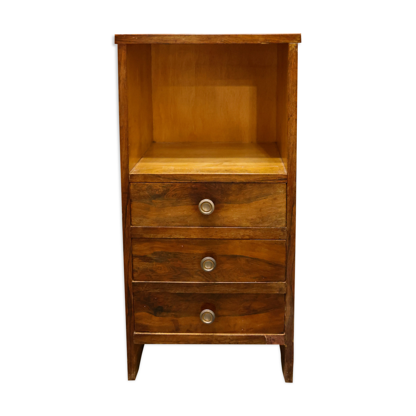 Small bedside cabinet with three drawers