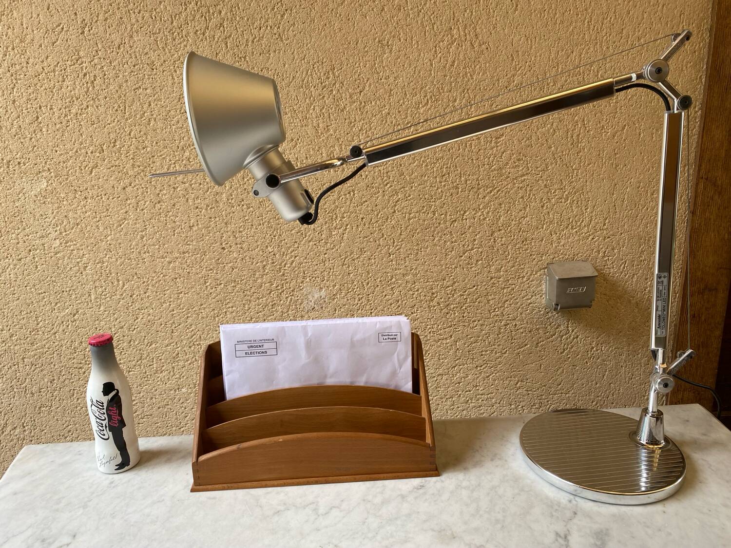 Tolomeo mini led desk lamp on designer base By Lucchi & Fassina excellent condition