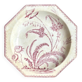 Shallow dish in Clairefontaine ironstone, "Indiana" service.
